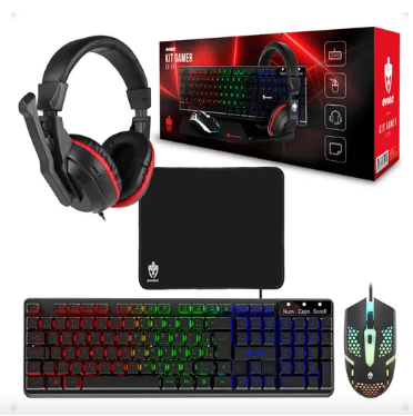 Combo Gamer Teclado-Mouse 4 en 1 Dragon War